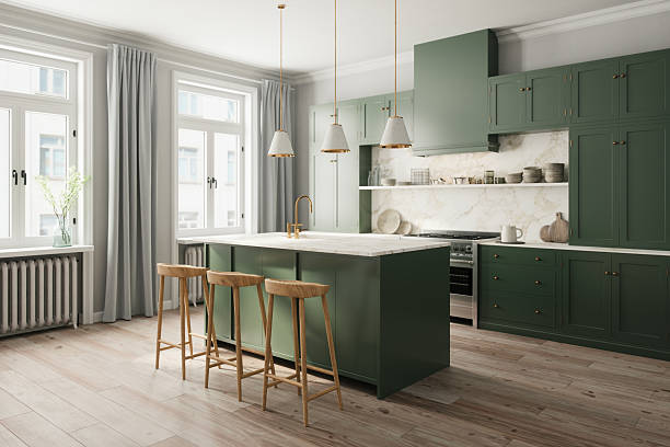 Non White Kitchen Cabinets